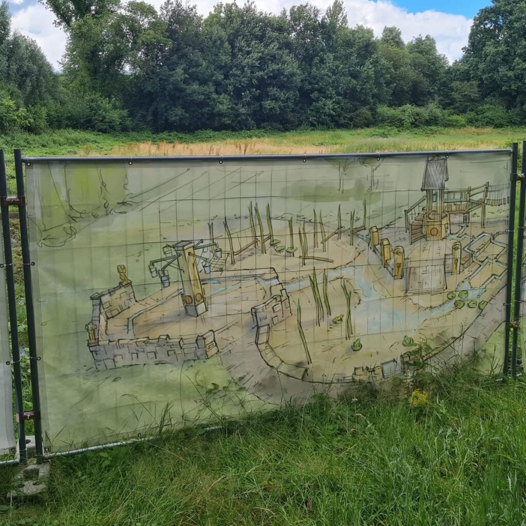 Schloß Beck: Neuer Wasserspielplatz