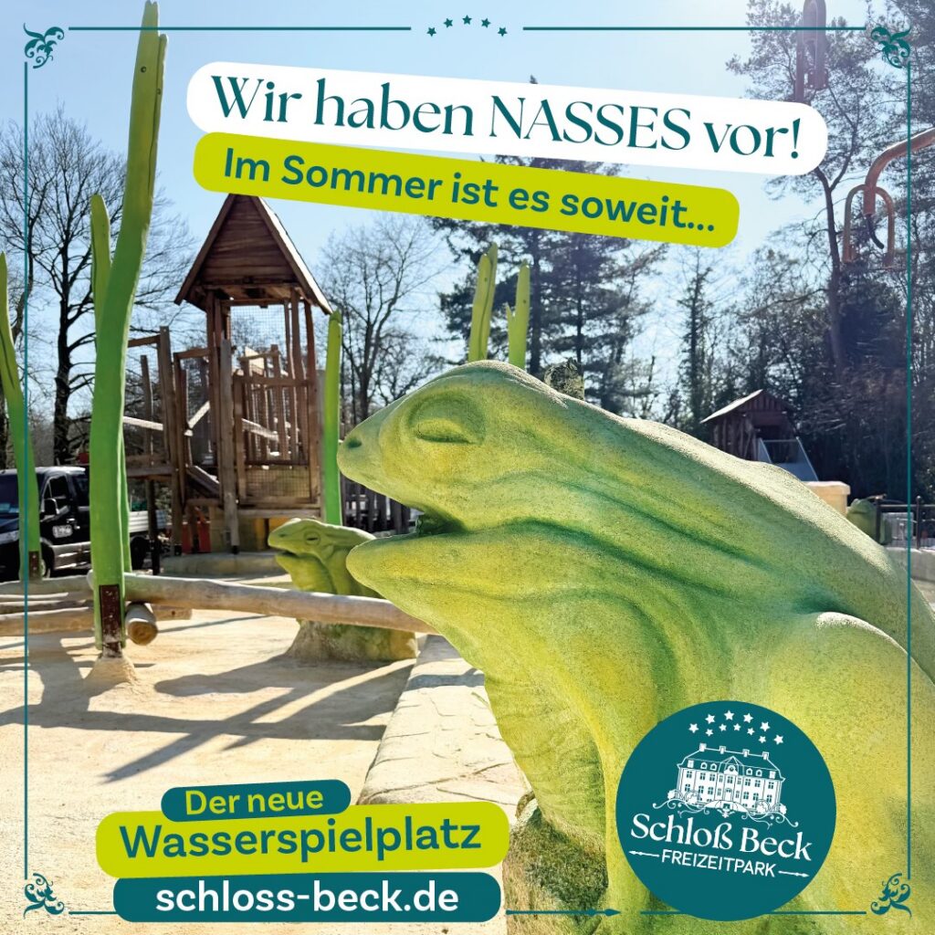 Schloß Beck: Neuer Wasserspielplatz