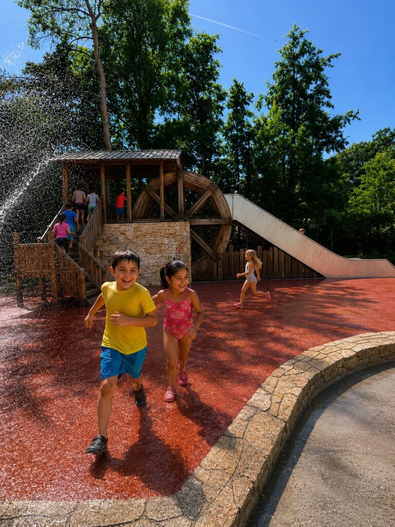 Schloß Beck: Neuer Wasserspielplatz