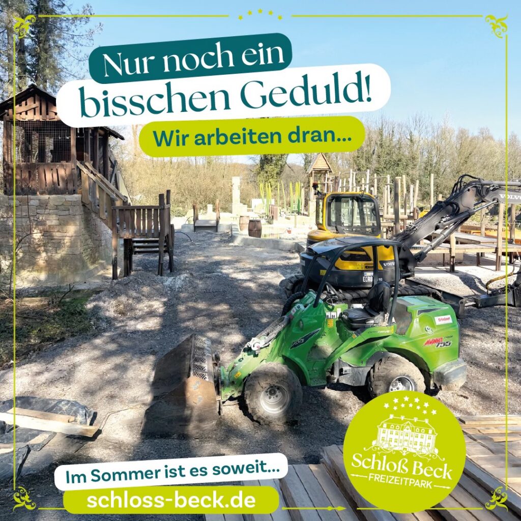 Schloß Beck: Neuer Wasserspielplatz