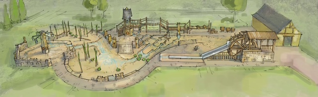 Schloß Beck: Neuer Wasserspielplatz
