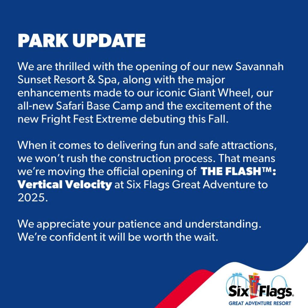 Six Flags Great Adventure: The Flash - Vertical Velocity