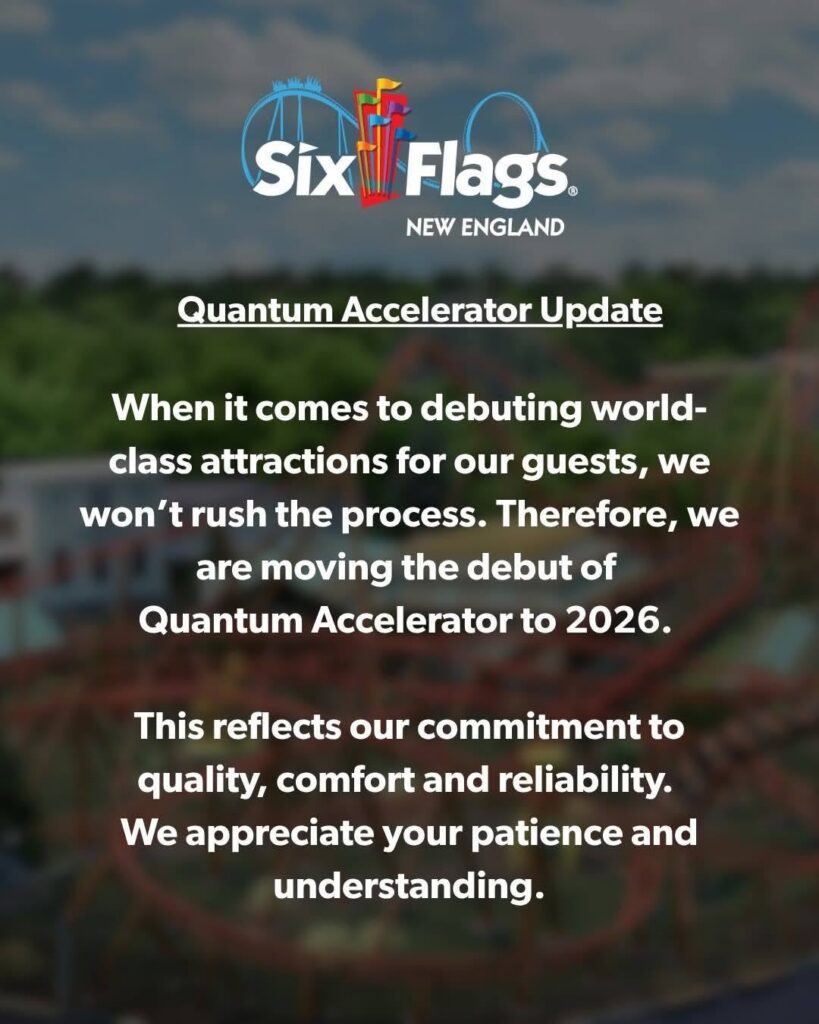 Six Flags New England: Quantum Accelerator