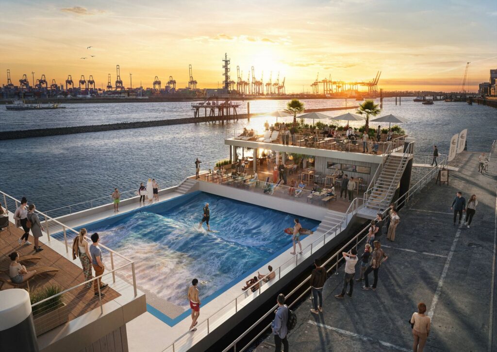 Floating Wave: Hamburg erhält Surfspot auf der Elbe