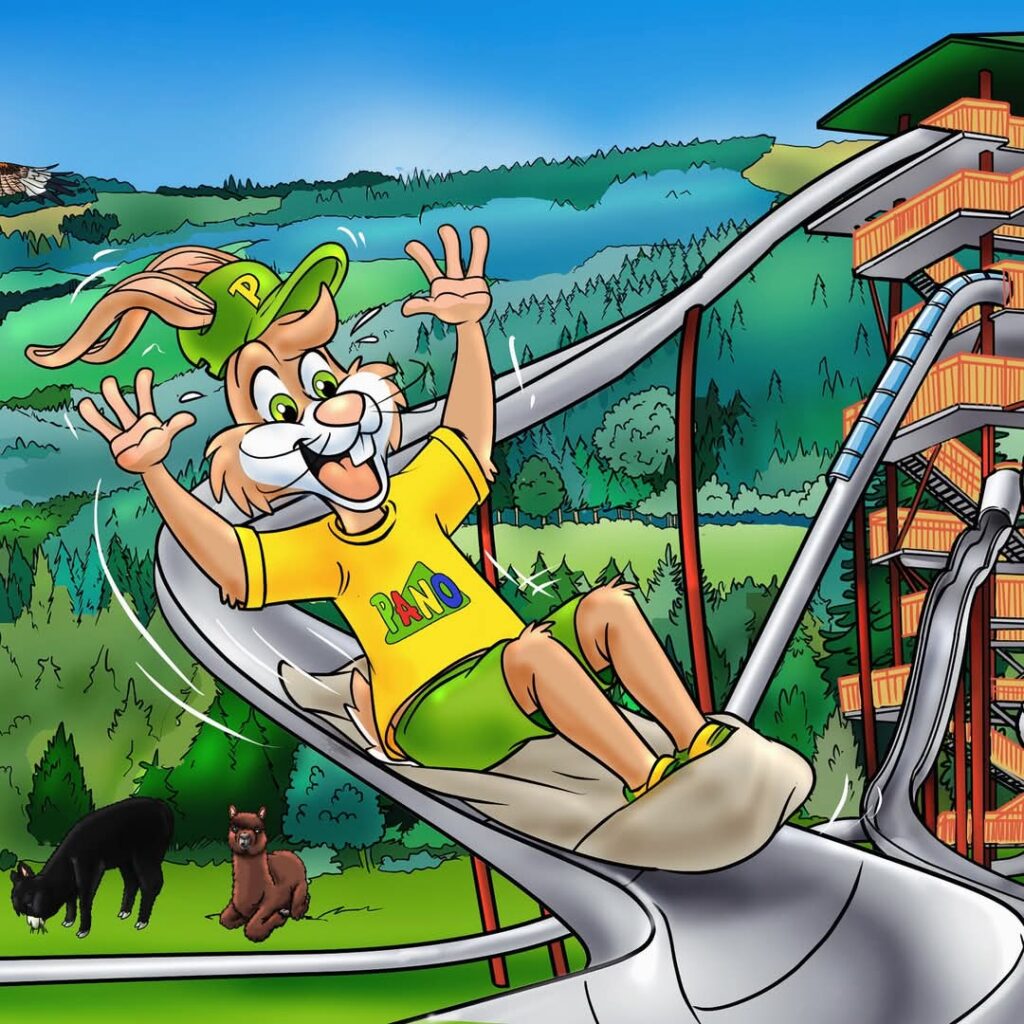 Panorama Park: Ramas Rutsch-Riese & Katta-Kutter Panorama