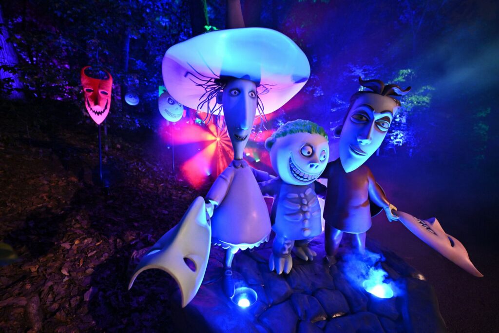 New York Botanical Garden: „Tim Burtons The Nightmare Before Christmas“ Light Trail