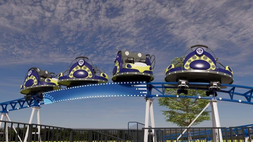 Quassy Amusement & Waterpark: Aladdin Wave Swinger & Crazy 8 Family Coaster