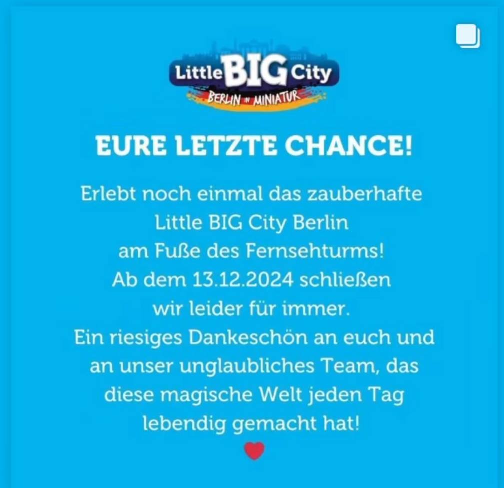 Merlin: Schließung SEA LIFE Berlin & Little Big City Berlin