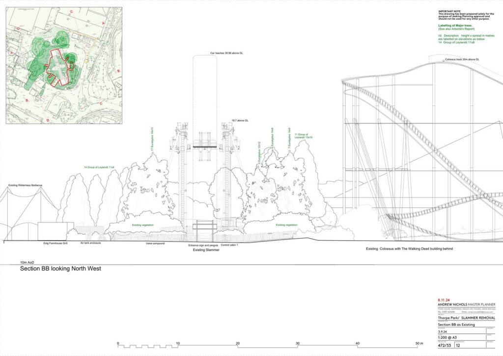 Thorpe Park: Slammer (Abbau)