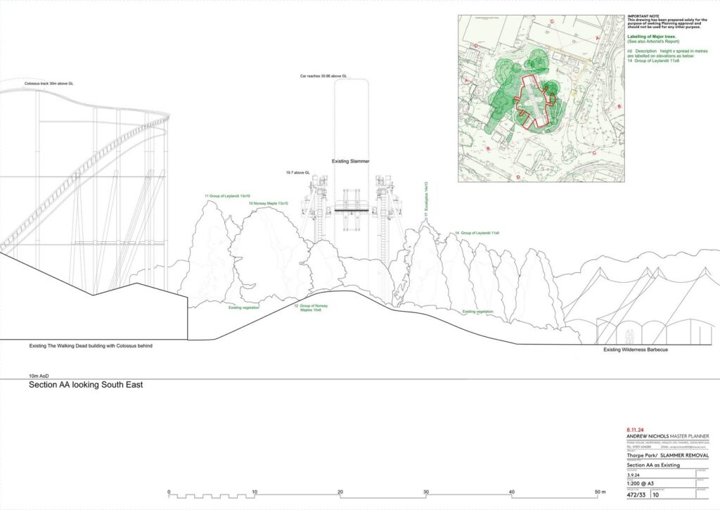 Thorpe Park: Slammer (Abbau)