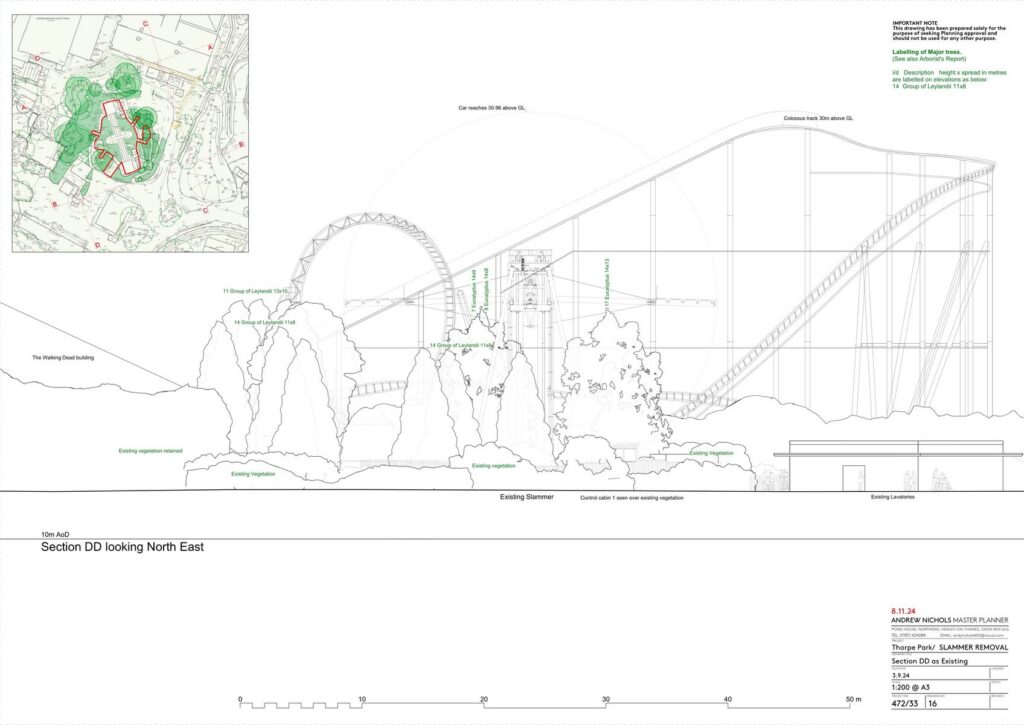 Thorpe Park: Slammer (Abbau)