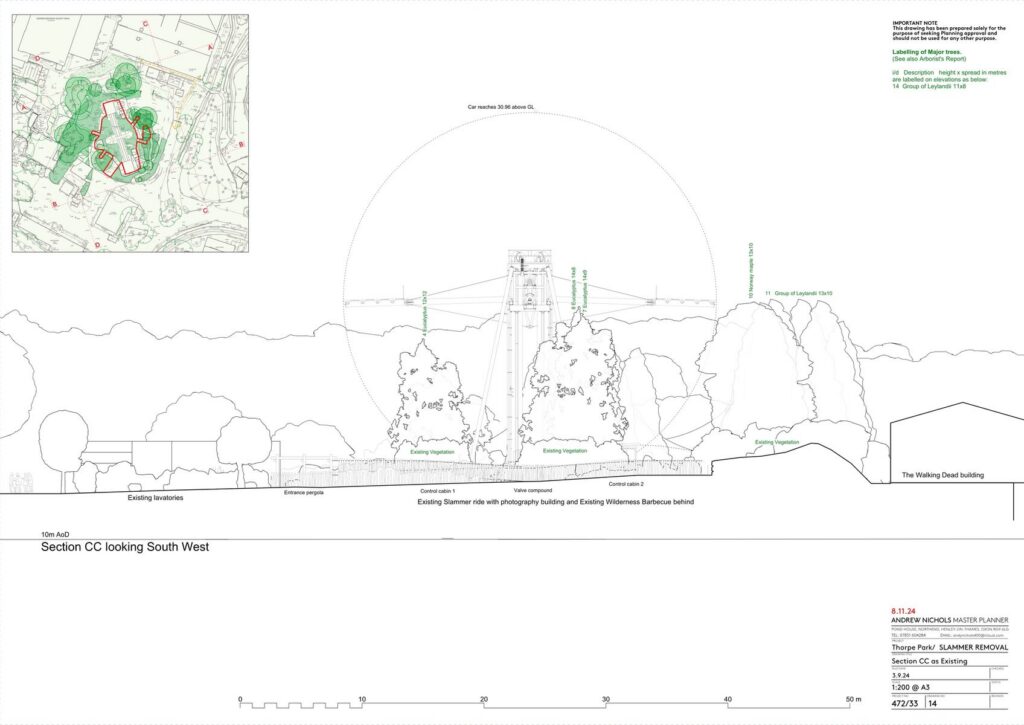 Thorpe Park: Slammer (Abbau)
