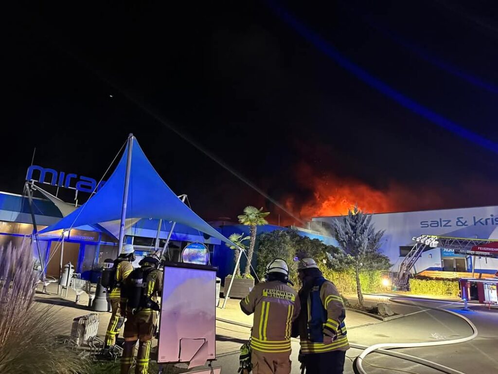 miramar Weinheim: Feuer im Erlebnisbad