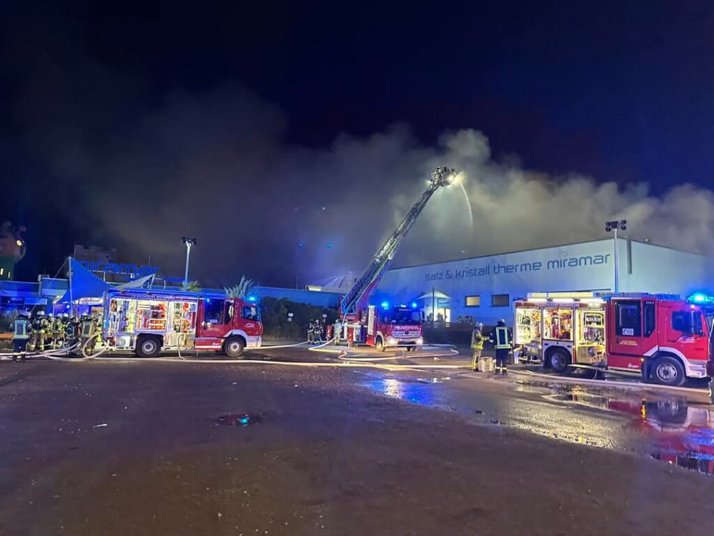miramar Weinheim: Feuer im Erlebnisbad
