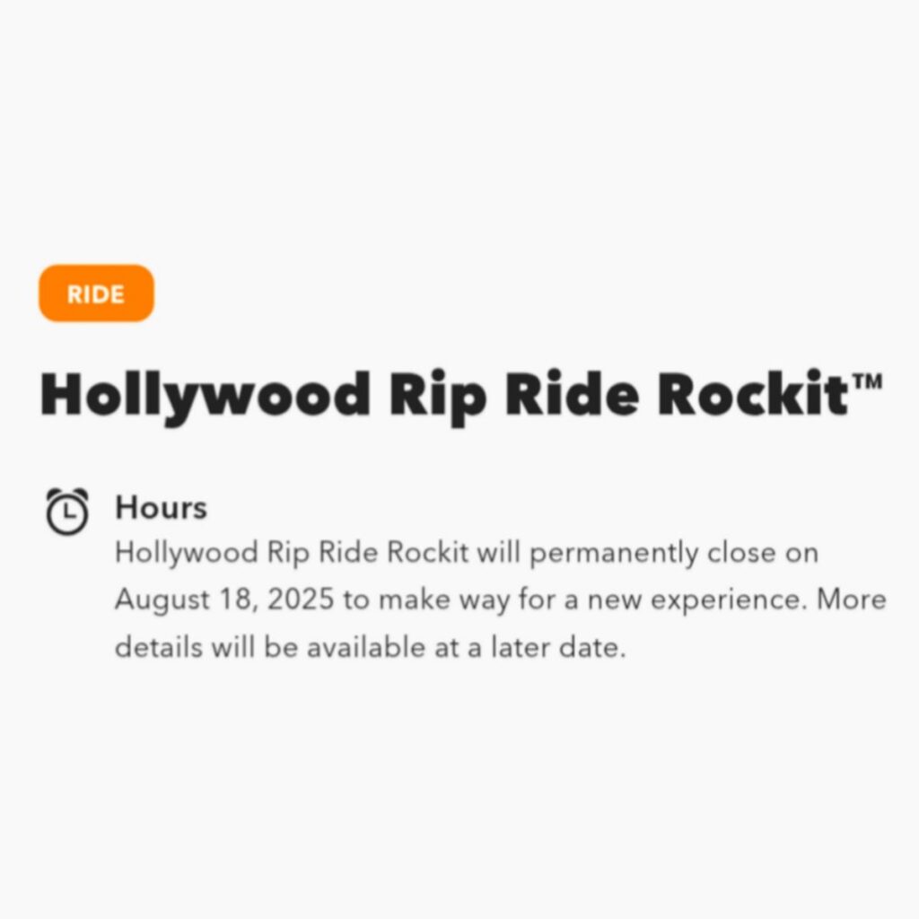 Universal Orlando Resort: Hollywood Rip Ride Rockit