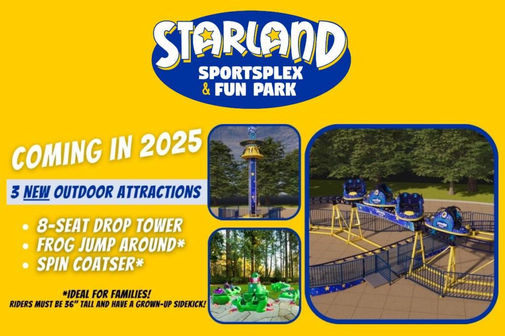 Starland Sportsplex & Fun Park: 3 neue Attraktionen 2025