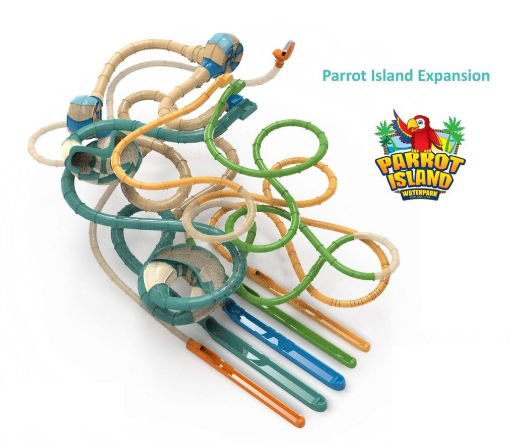 Parrot Island Waterpark: Neue Wasserrutsche