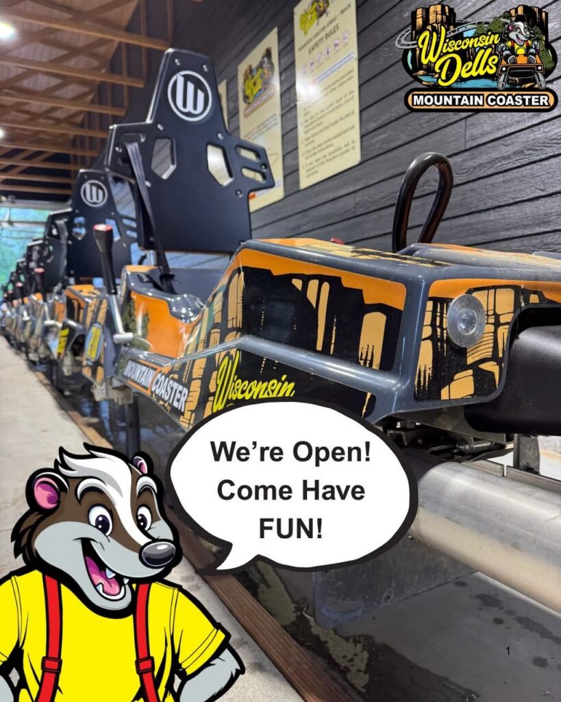 Wisconsin Dells Mountain Coaster: Neuer Alpine Coaster