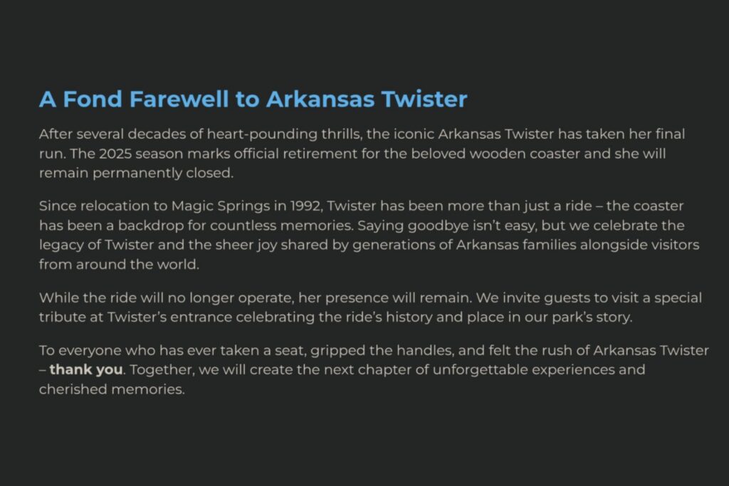 Magic Springs Theme And Water Park: Arkansas Twister