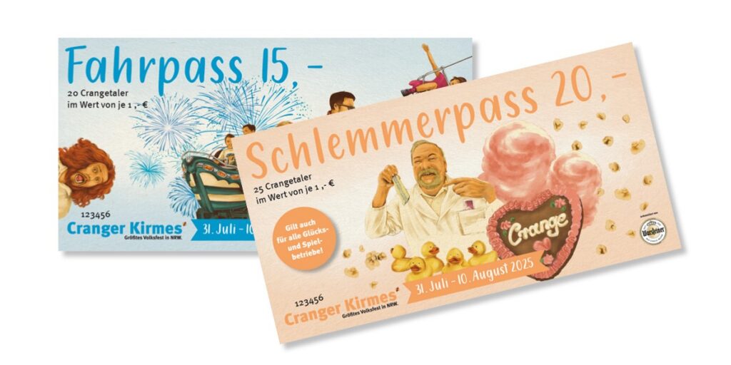 Cranger Kirmes: Crangepässe mit neuer Stückelung