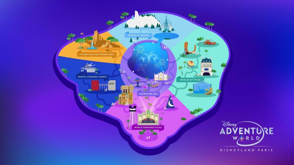 Disney Adventure World: Übersichtsplan