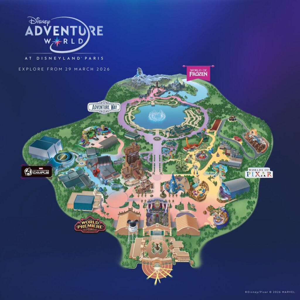 Disney Adventure World: Übersichtsplan