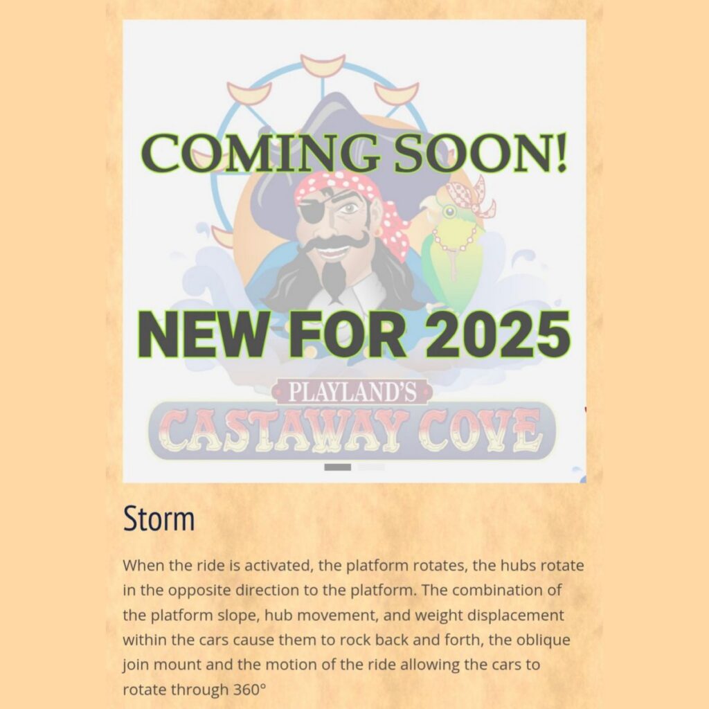 Playland's Castaway Cove: Windstarz & Storm