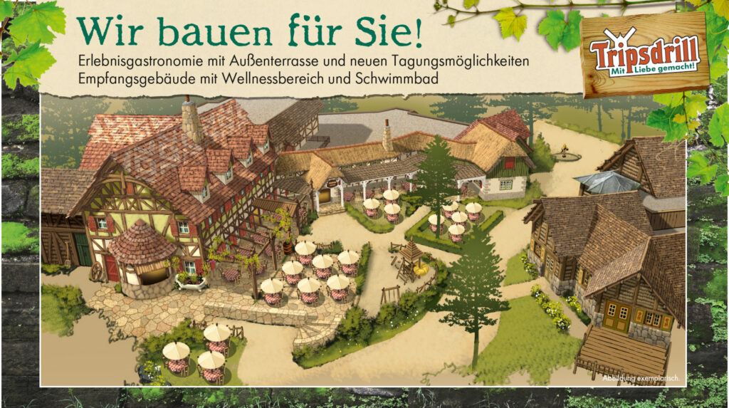 Tripsdrill: Großbauprojekt mit außergewöhnlicher Erlebnisgastronomie