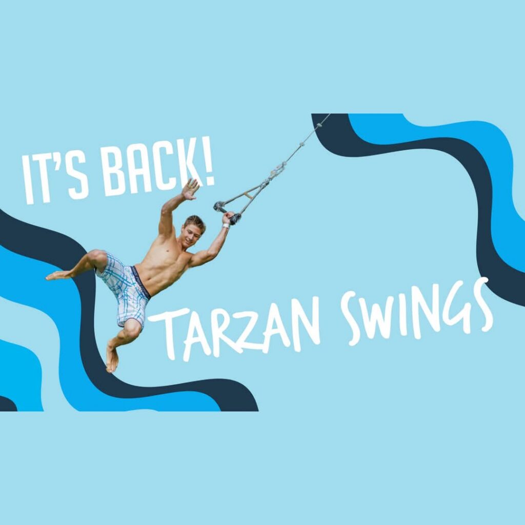 Mountain Creek Waterpark: Tarzan Swings & Cannonball Falls