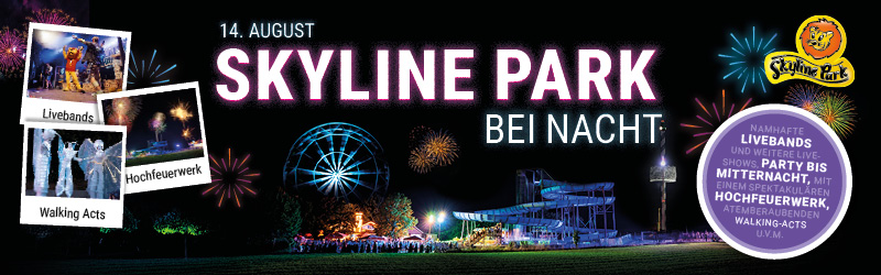 Skyline Park: Skyline Park bei Nacht 2025