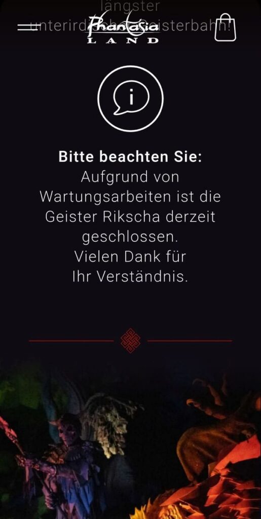 Phantasialand: Geister Rikscha