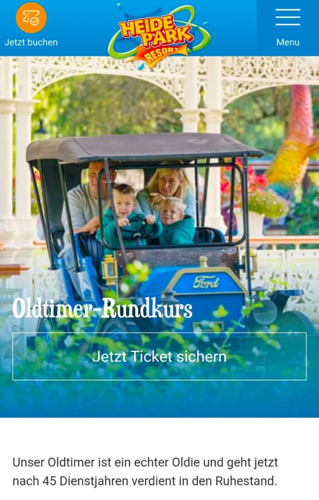 Heide Park: Oldtimer-Rundkurs
