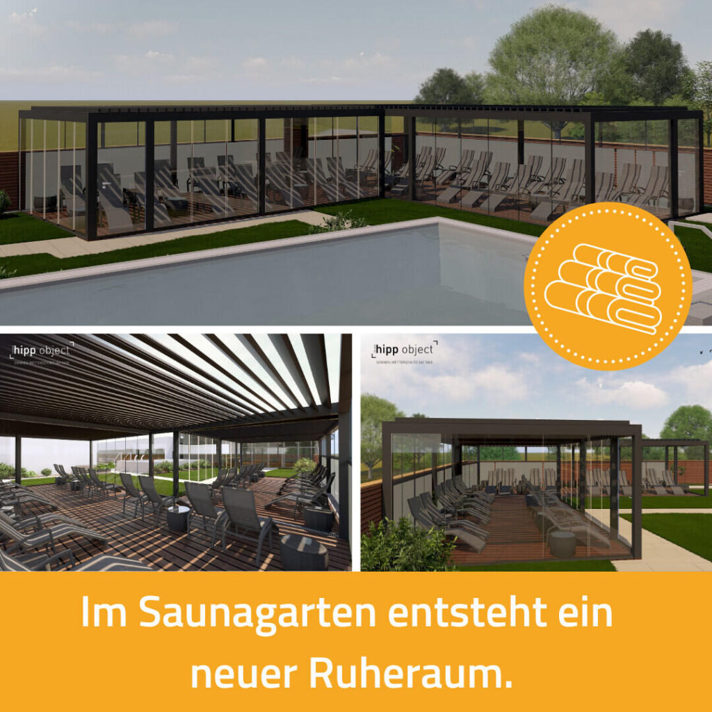 Donaubad: Neuer Ruheraum (Saunalandschaft)