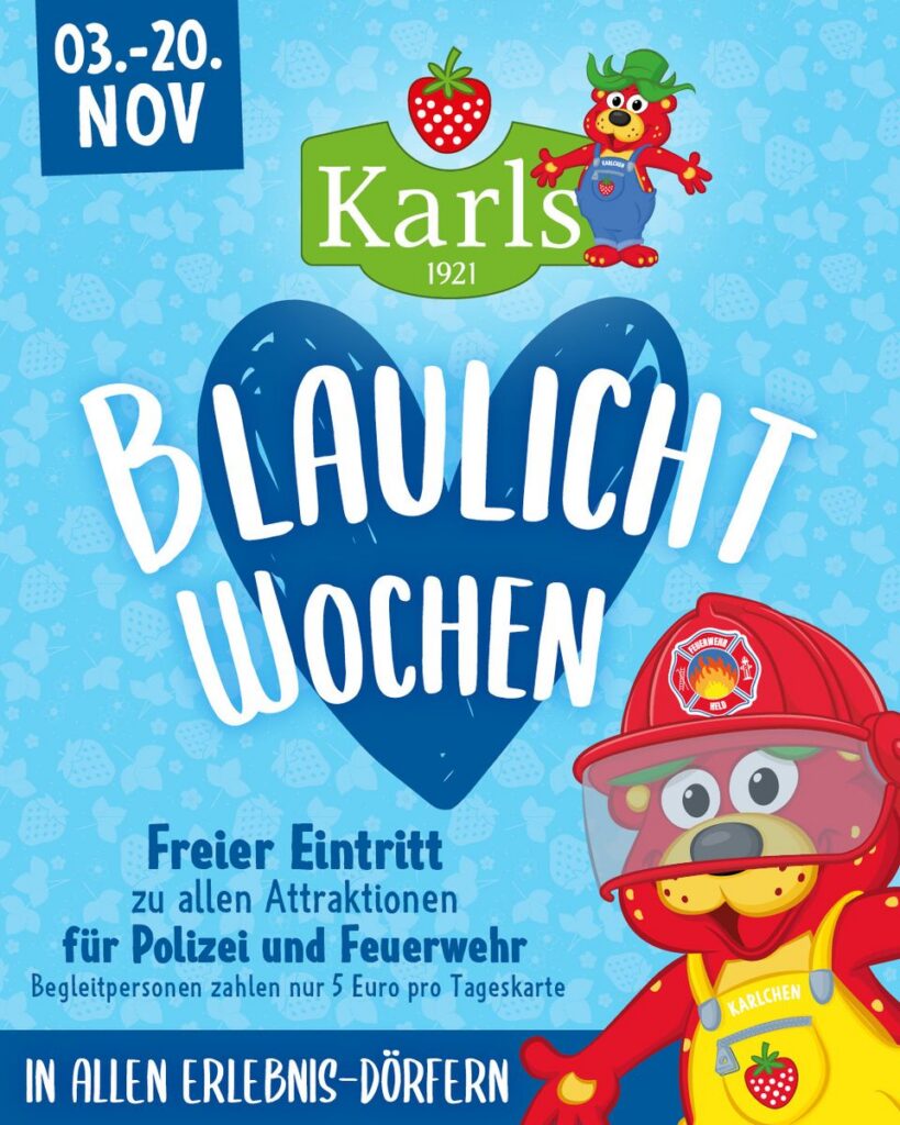 Karls Erlebnis-Dörfer: Blaulichtwochen