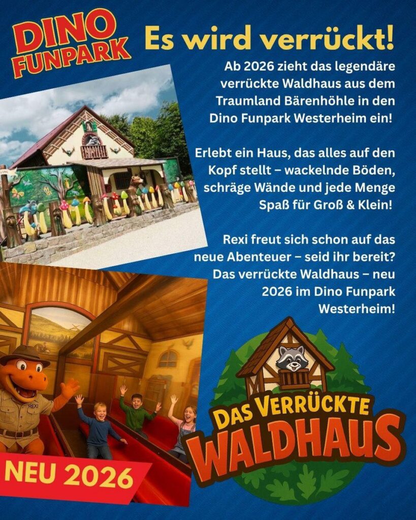 Dino Funpark Westerheim: Das verrückte Waldhaus