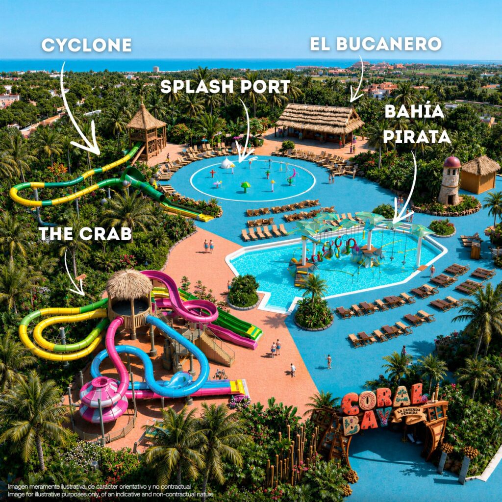 PortAventura Caribe Aquatic Park: Coral Bay - The Lost Legend
