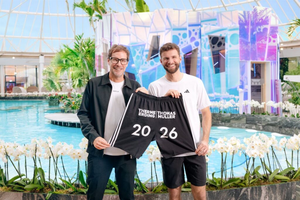 Therme Erding: Verlängerung Partnerschaft mit Thomas Müller