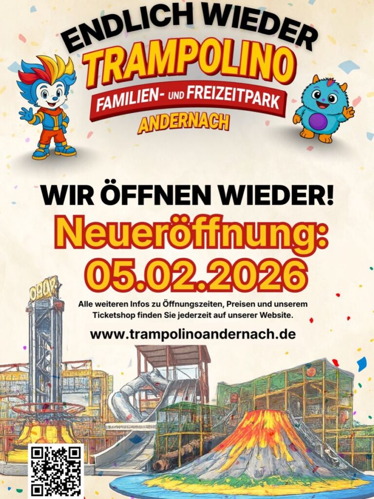 Trampolino Andernach: Wiedereröffnung