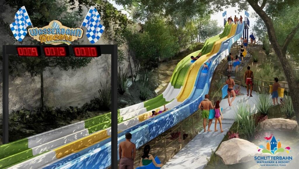 Schlitterbahn Waterpark New Braunfels: Wasserbahn Racers