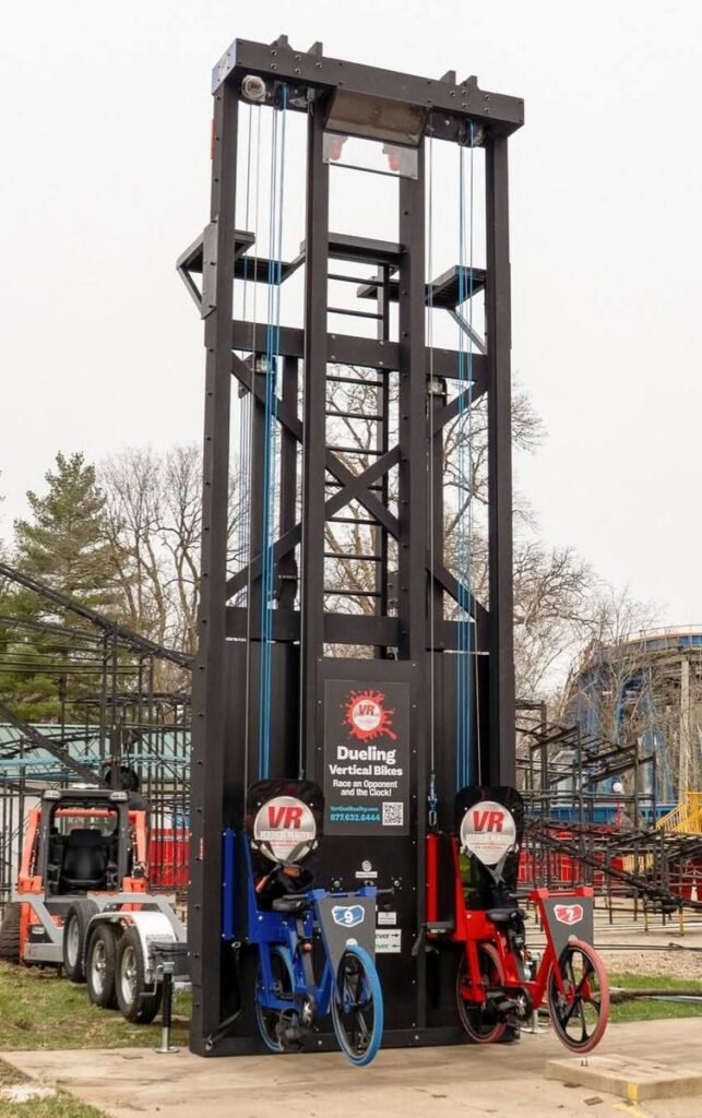 Arnolds Park: Dueling Vertical Bikes