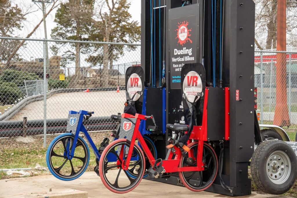 Arnolds Park: Dueling Vertical Bikes