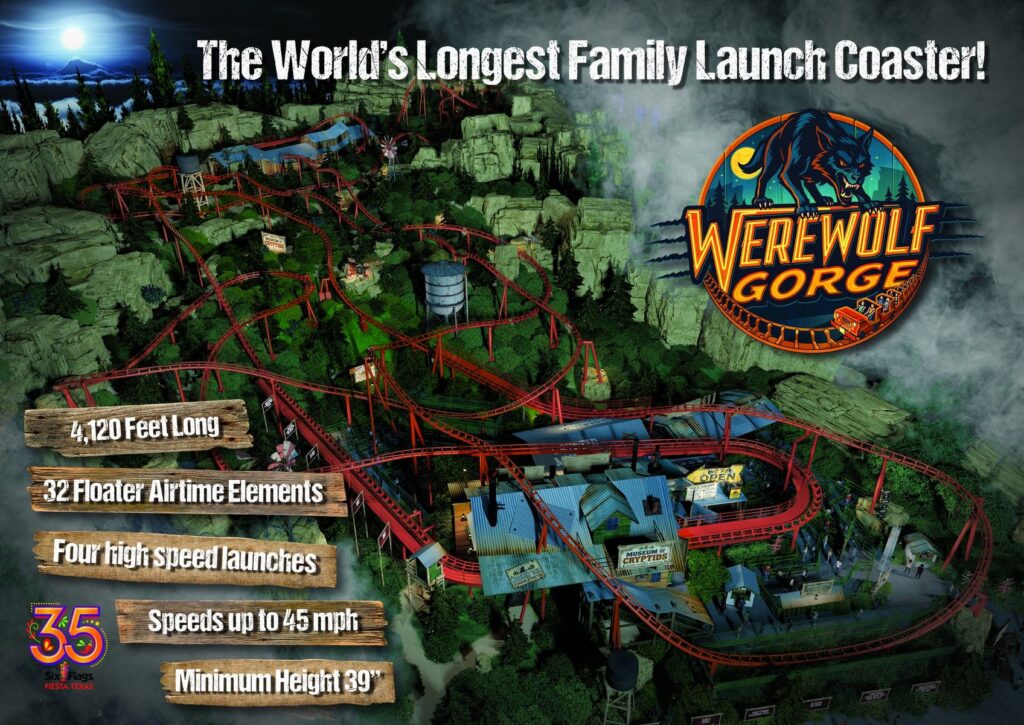 Six Flags Fiesta Texas: Werewolf Gorge