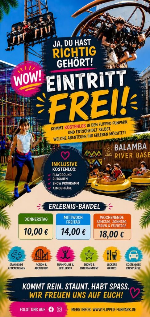 Flipped Funpark: Neues Eintrittsmodell