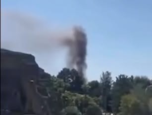 Gardaland: Brand bei Attraktion