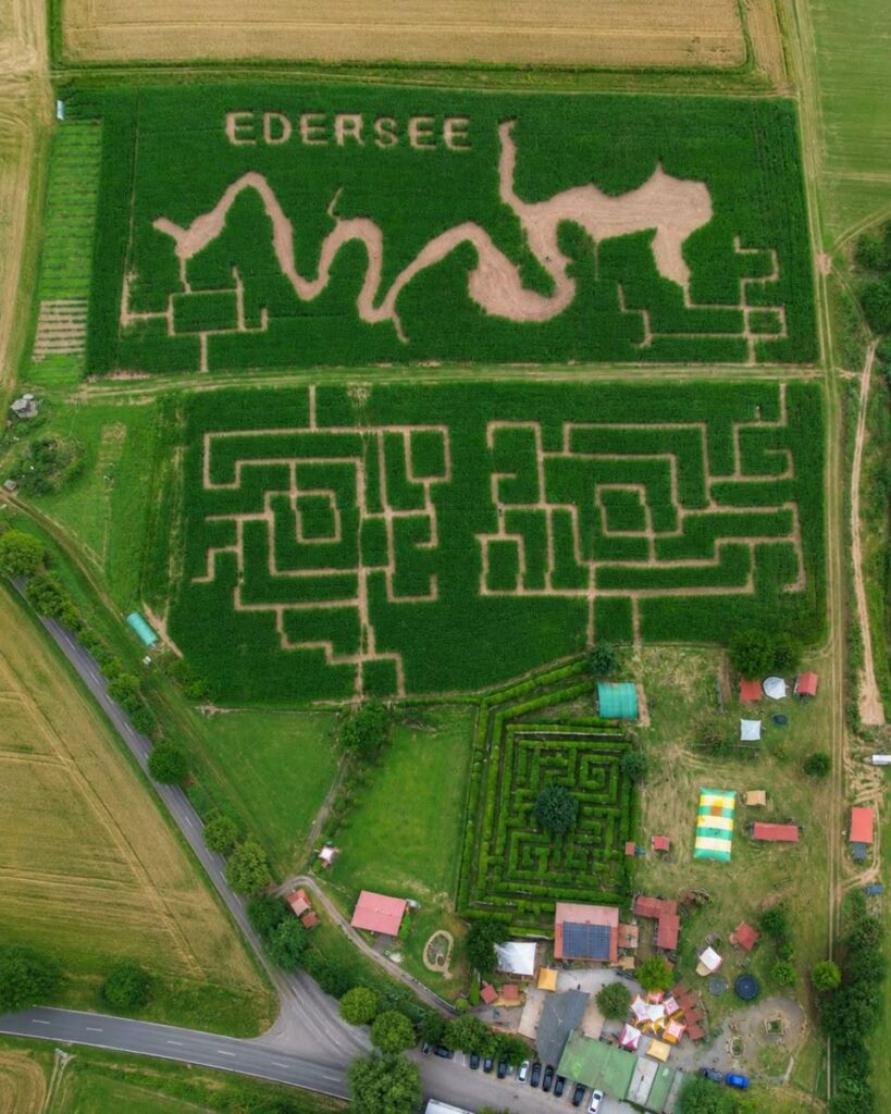 Maislabyrinth am Edersee: Neues Motiv im Mais
