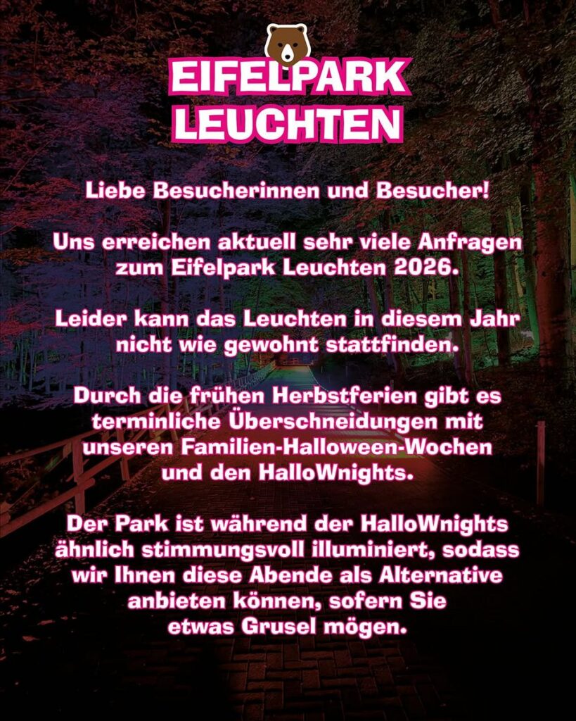 Eifelpark: Eifelpark Leuchten 2026