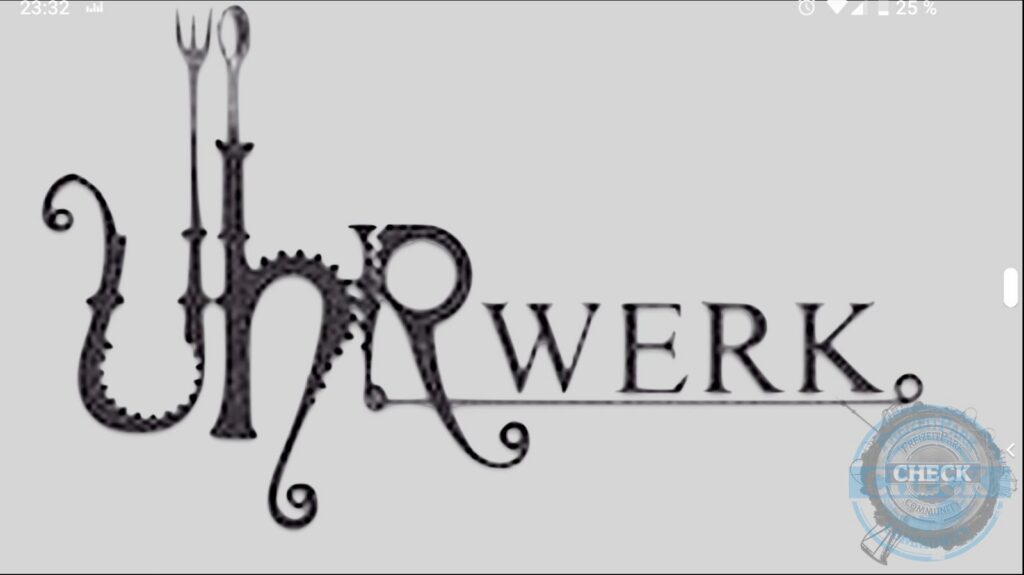 Das Logo des Restaurants Uhrwerk – Rookburgh und F.L.Y. im Frühjahr 2019 (02.03.2019)