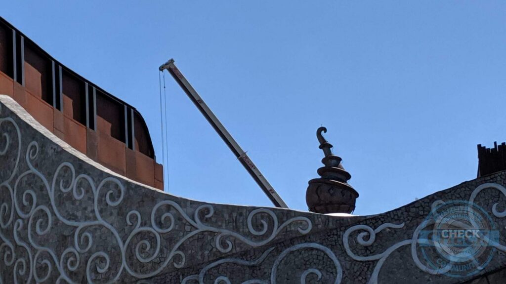 Rookburgh-Baustelle mit F.L.Y. und Hotelmodulen im Sommer 2019 (27.06.2019)