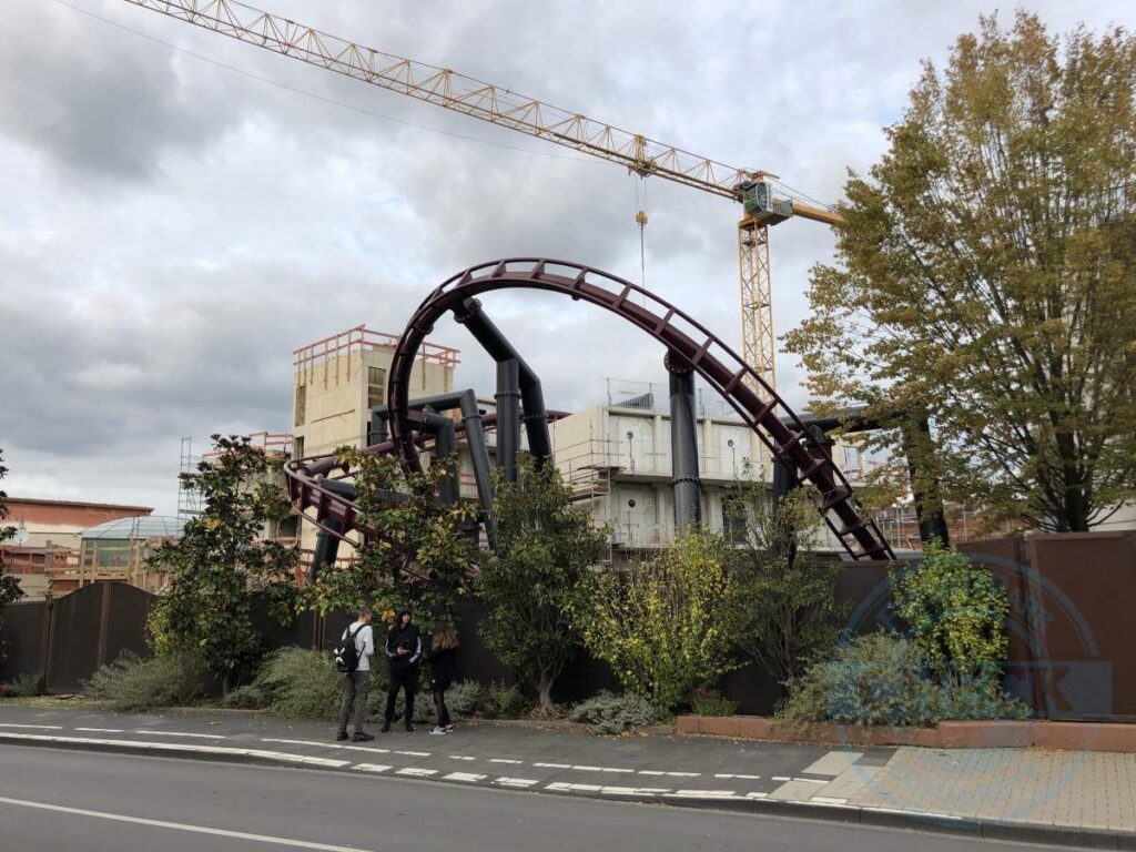 Rookburgh-Baustelle mit dem Hotel Charles Lindbergh im Herbst 2019 (08.10.2019)