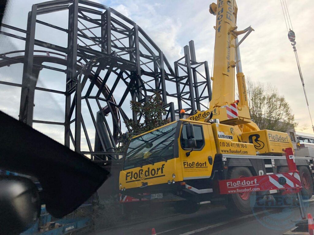 Rookburgh-Baustelle mit dem Hotel Charles Lindbergh im Herbst 2019 (24.10.2019)